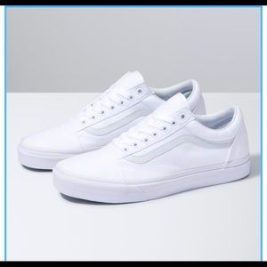 Men’s canvas white Vans